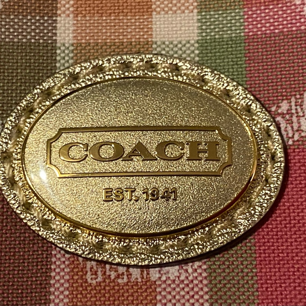 Coach Daisy Poppy Plaid Backpack Retired!! - Picture 5 of 16